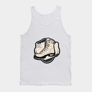 Rugged Hiking Boot Illustration No. 826 Tank Top